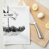 灯台を開けなさい キッチンタオル (四つ折り)