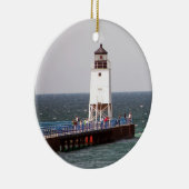 灯台クリスマスのオーナメント セラミックオーナメント (右)