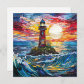 灯台グリーティングカード (正面/裏面)