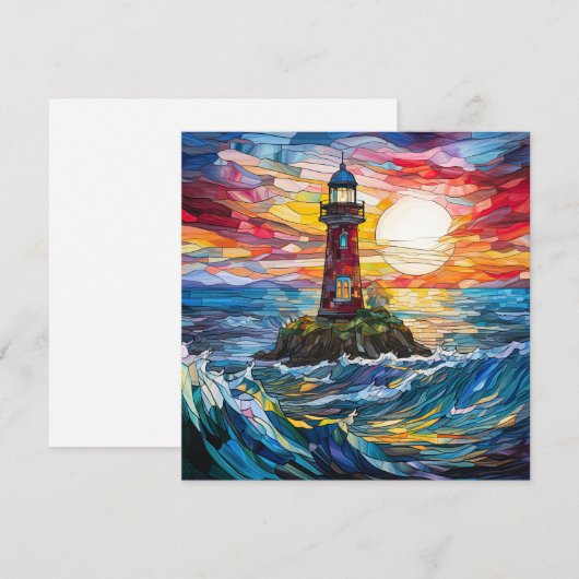 灯台グリーティングカード (正面/裏面)