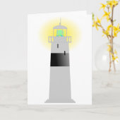 灯台グリーティングカード カード (黄色い花)