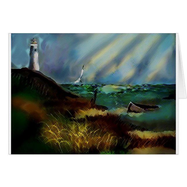 灯台グリーティングカー空白のド（内部） (正面横)