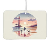 灯台サンセットウォーク　海岸の風景 カーエアーフレッシュナー (裏面)