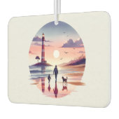 灯台サンセットウォーク　海岸の風景 カーエアーフレッシュナー (左)