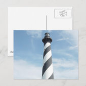 灯台ストライプのはがき ポストカード (正面/裏面)