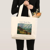 灯台ビーチバッグ ラージトートバッグ (正面(商品))