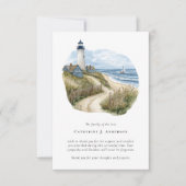 灯台ビーチ写真悔やみや弔慰葬儀記念館 サンキューカード (正面)