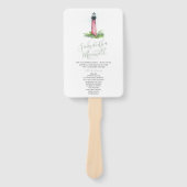 灯台ビーチ結婚式計画 ハンドファン (正面)