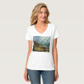 灯台ビーチ 女性用Tシャツ Tシャツ (正面フル)
