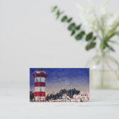 灯台ボートヒルトンヘッドサウスカロライナ 名刺 (スタンド正面)