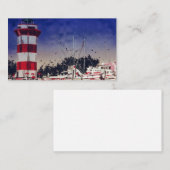灯台ボートヒルトンヘッドサウスカロライナ 名刺 (正面/裏面)