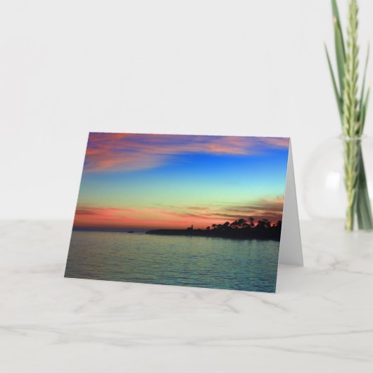 灯台ポイント、サンタクルス、カリフォルニア カード (正面)