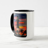 「灯台ポップ・アートのが絵画! マグカップ (正面左)