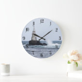 灯台付き海景 ラージ壁時計 (ホーム)
