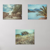 灯台地中海ののある海岸景観 (正面)