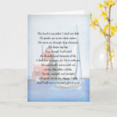 灯台感動的付きセーラー詩 カード (黄色い花)