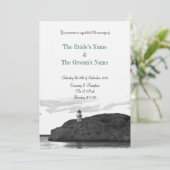 灯台招待状-写真 招待状 (スタンド正面)