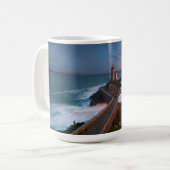灯台日没Plouzané | Finistère、ブリッタニー コーヒーマグカップ (正面左)
