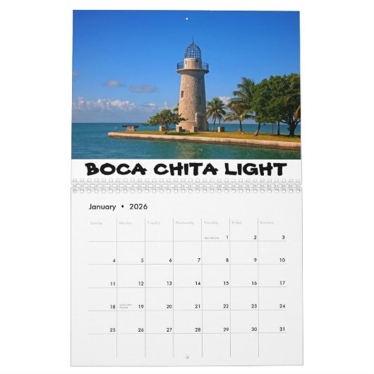 灯台暦 カレンダー (1月 2026)