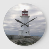 灯台柱時計のペギーの入江ノバスコシア ラージ壁時計 (正面)