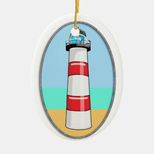 灯台標識 セラミックオーナメント (正面)