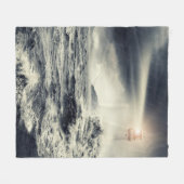 灯台標識 フリースブランケット (正面(横))