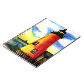 灯台水彩画のノートジャーナル ノートブック (左側)