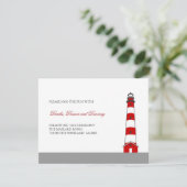 灯台結婚披露宴カード エンクロージャーカード (スタンド正面)