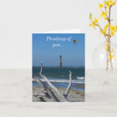 灯台考える観光 カード (黄色い花)