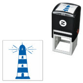 灯台航海のビーチ結婚式文具 セルフインキングスタンプ (インサイチュ)