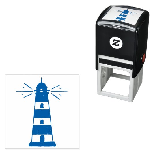 灯台航海のビーチ結婚式文具 セルフインキングスタンプ (インサイチュ)