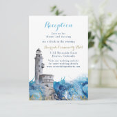 灯台航海の波結婚披露宴 招待状 (スタンド正面)