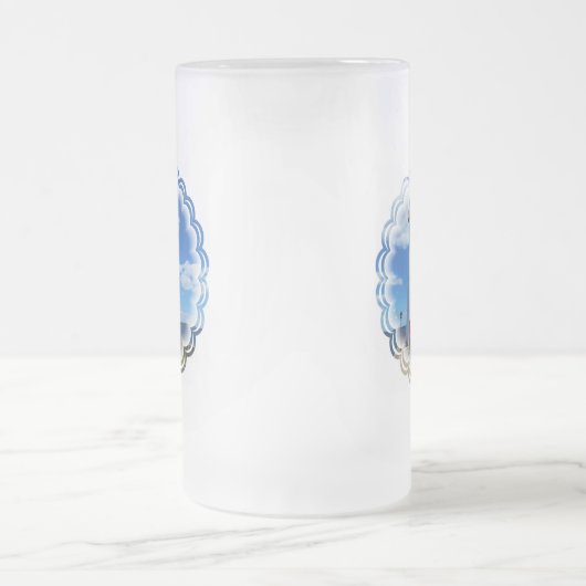 灯台芸術によって曇らされるビールのジョッキ フロストグラスビールジョッキ (中央)