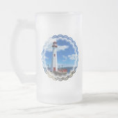 灯台芸術によって曇らされるビールのジョッキ フロストグラスビールジョッキ (左)