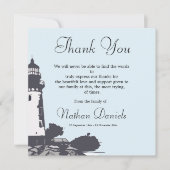 灯台葬儀感謝カード 招待状 (正面)