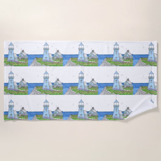 灯台10;ビーチタオル ビーチタオル (正面)