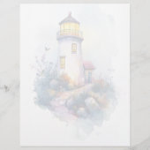 灯台1 - 8.5インチx 11インチ文房具シート (裏面)