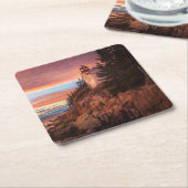 灯台 |アカディア国立公園メイン スクエアペーパーコースター (アングル)