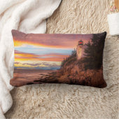 灯台 |アカディア国立公園メイン ランバークッション (ブランケット)