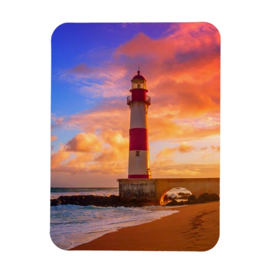 灯台 |イタプアンライトハウスバイアブラジル マグネット (縦)