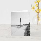 灯台 カード (黄色い花)