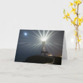 灯台 カード (黄色い花)