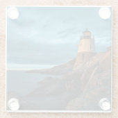 灯台 |キャッスルヒルライトハウス ガラスコースター (裏面)