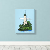 灯台 キャンバスプリント (インサイチュ (ウッドフロア))