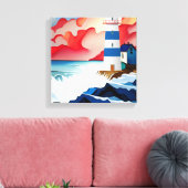 灯台 キャンバスプリント (インサイチュ (リビング))