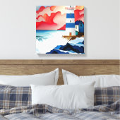 灯台 キャンバスプリント (インサイチュ (寝室))