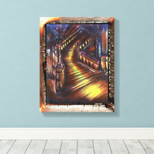 灯台 キャンバスプリント (インサイチュ (ウッドフロア))