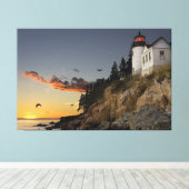 灯台 キャンバスプリント (インサイチュ (ウッドフロア))