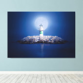 灯台 キャンバスプリント (インサイチュ (ウッドフロア))