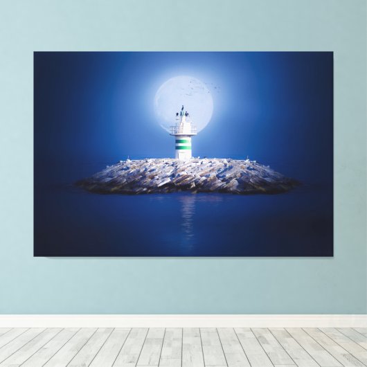 灯台 キャンバスプリント (インサイチュ (ウッドフロア))